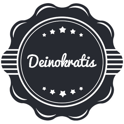 Deinokratis badge logo