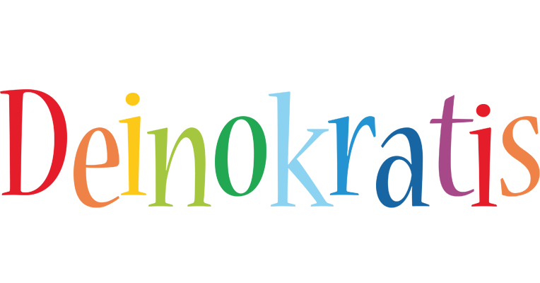 Deinokratis birthday logo