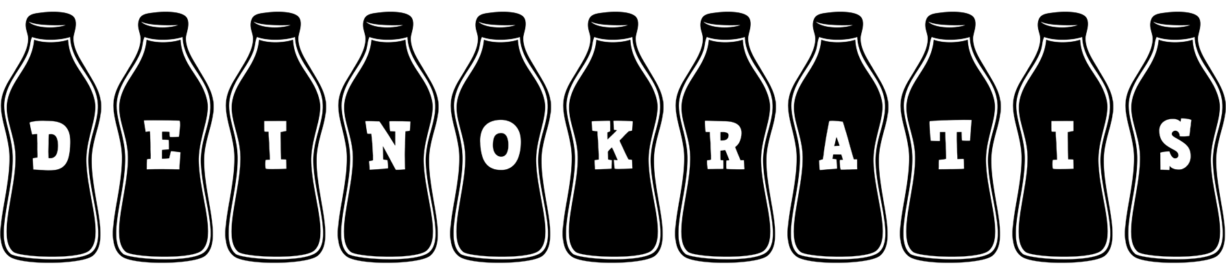 Deinokratis bottle logo