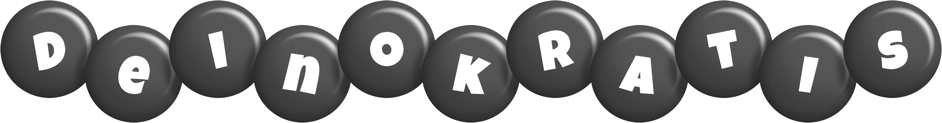 Deinokratis candy-black logo