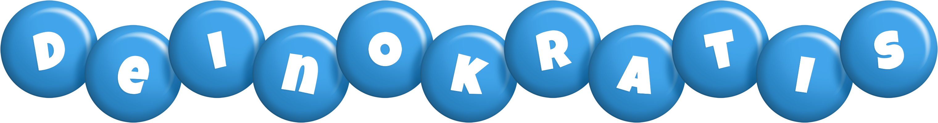 Deinokratis candy-blue logo