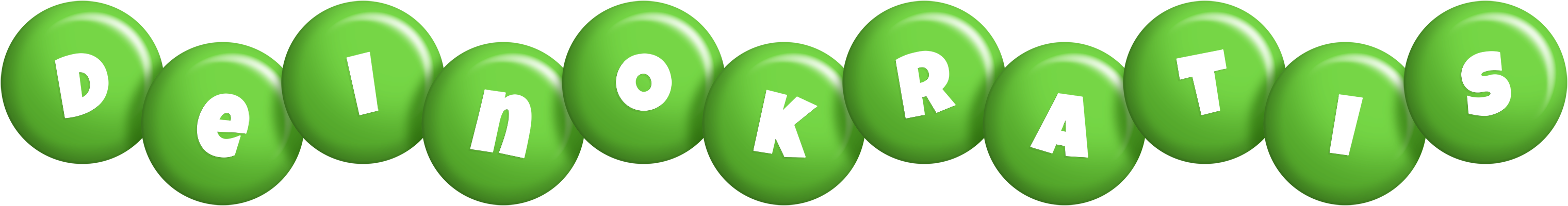 Deinokratis candy-green logo