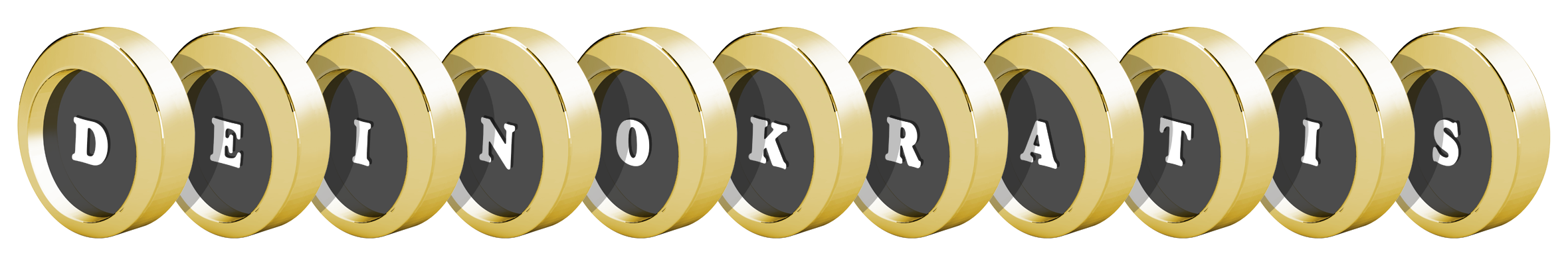 Deinokratis gold logo