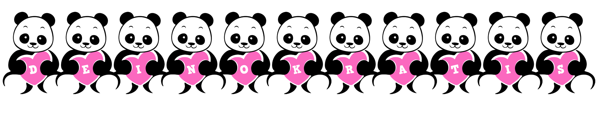 Deinokratis love-panda logo