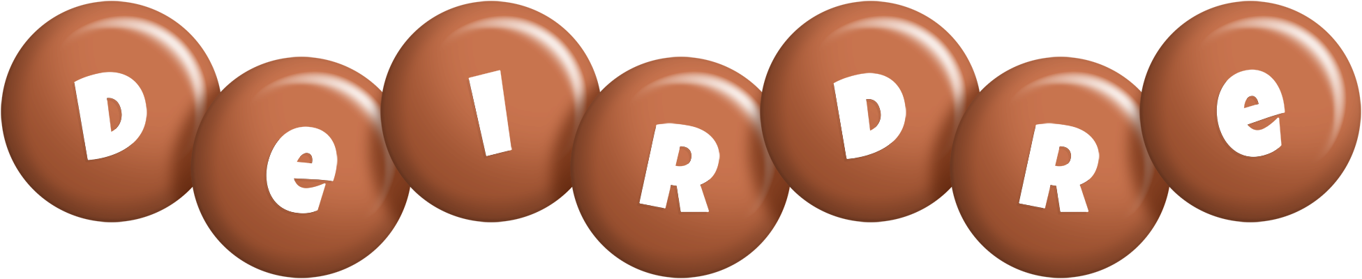 Deirdre candy-brown logo