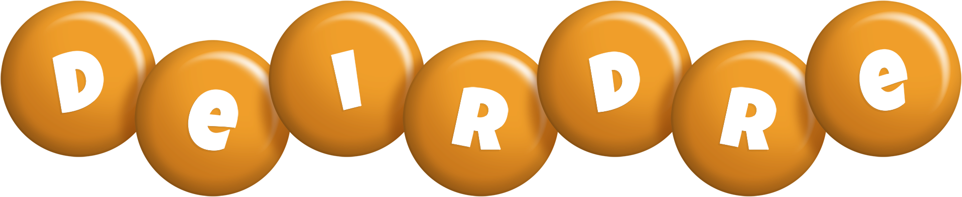 Deirdre candy-orange logo