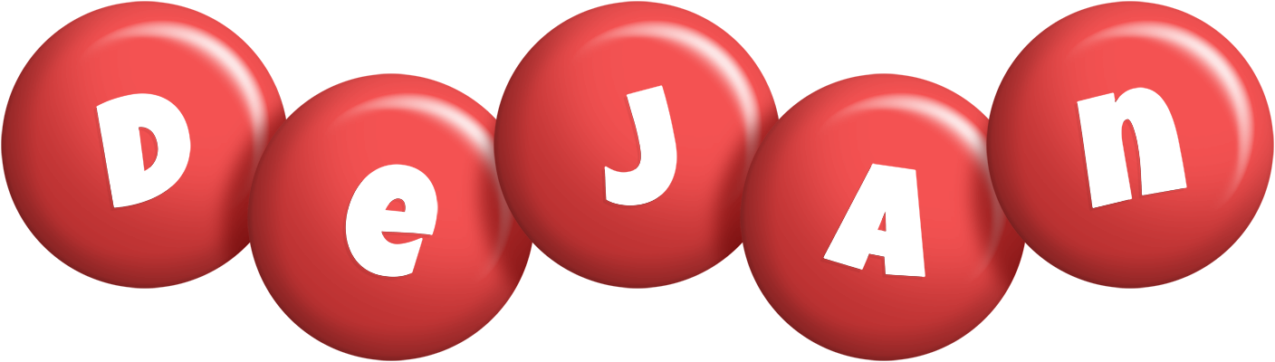 Dejan candy-red logo