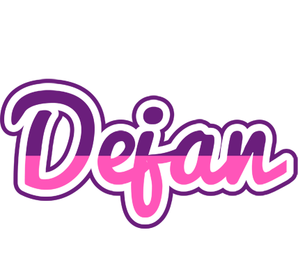 Dejan cheerful logo