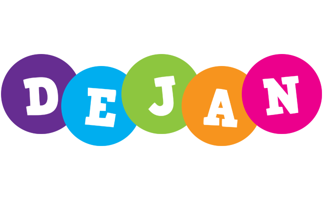 Dejan happy logo