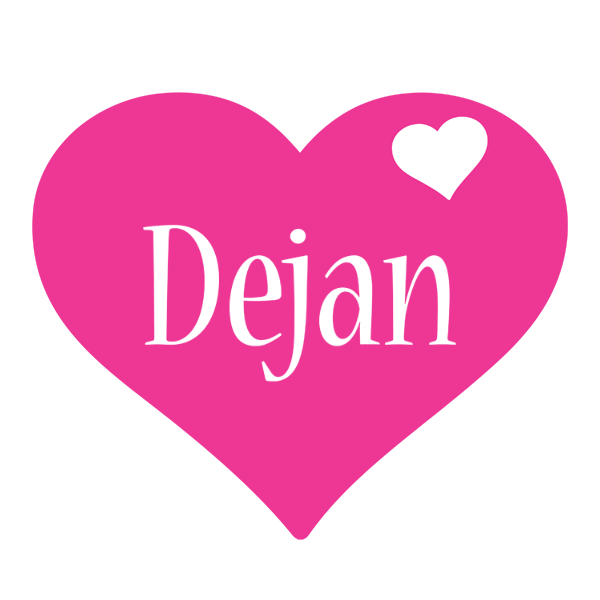 Dejan love-heart logo
