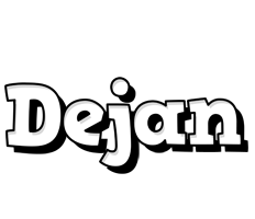 Dejan snowing logo