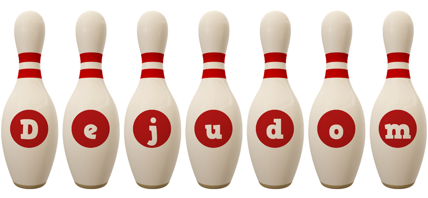 Dejudom bowling-pin logo