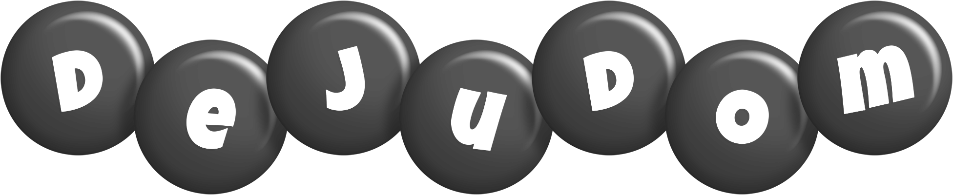 Dejudom candy-black logo