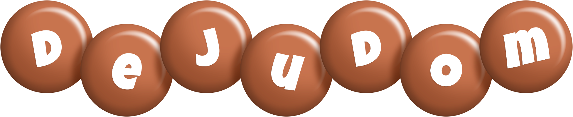 Dejudom candy-brown logo