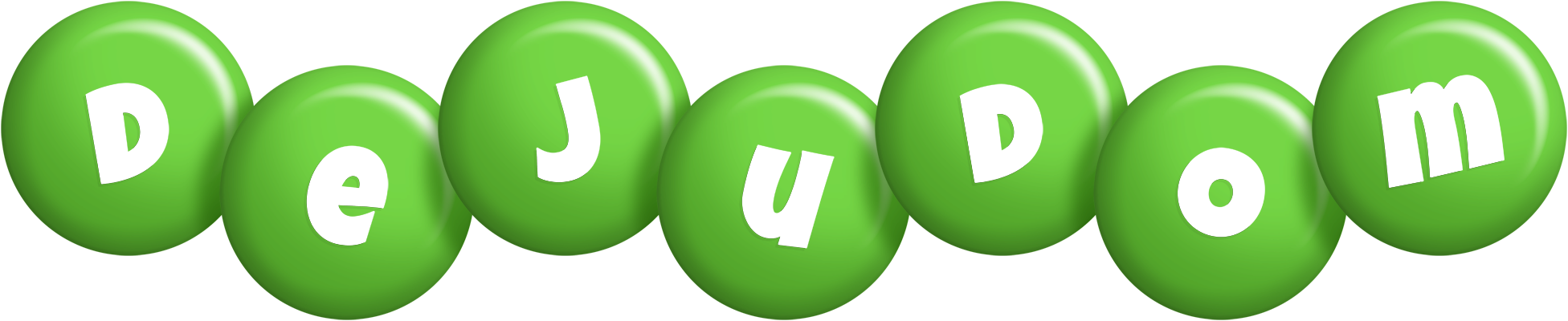Dejudom candy-green logo