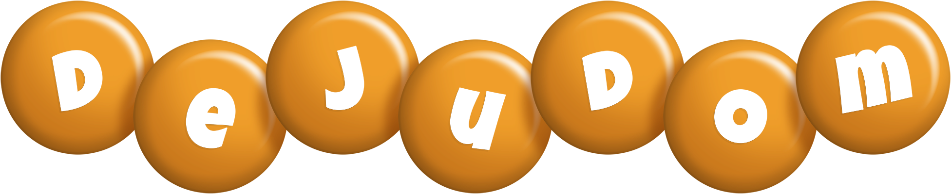 Dejudom candy-orange logo
