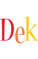 Dek birthday logo