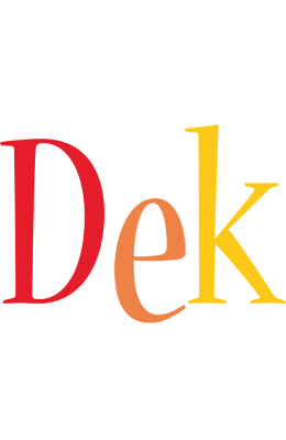 Dek birthday logo
