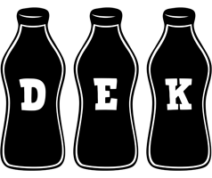 Dek bottle logo