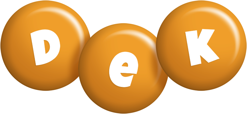 Dek candy-orange logo