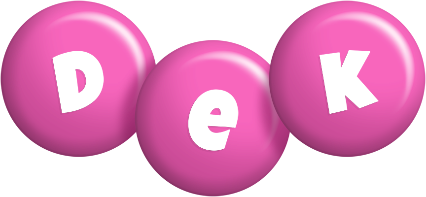 Dek candy-pink logo