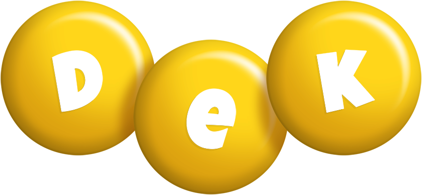 Dek candy-yellow logo