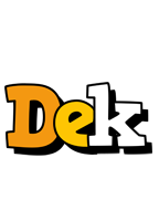 Dek cartoon logo