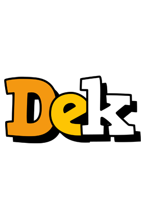 Dek cartoon logo