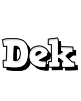 Dek snowing logo