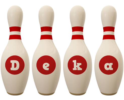 Deka bowling-pin logo