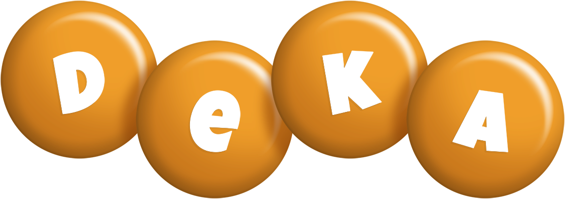 Deka candy-orange logo