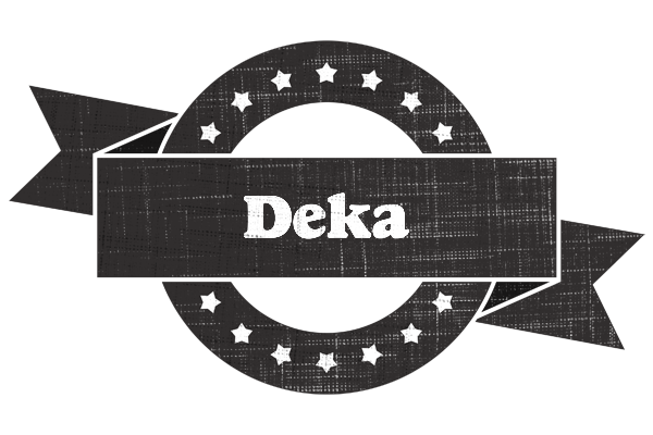 Deka grunge logo