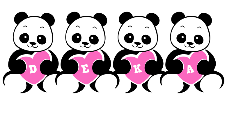 Deka love-panda logo