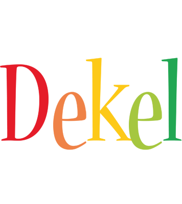 Dekel birthday logo