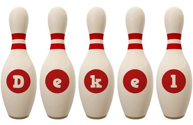 Dekel bowling-pin logo