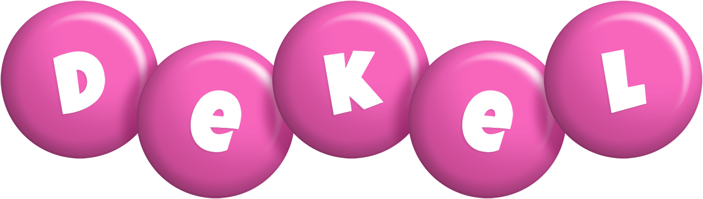 Dekel candy-pink logo