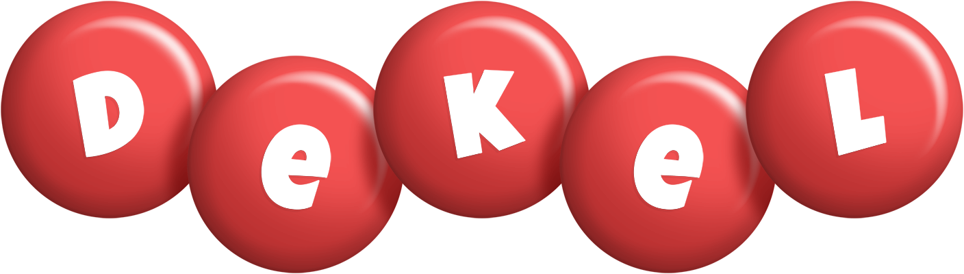 Dekel candy-red logo
