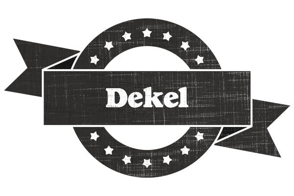 Dekel grunge logo