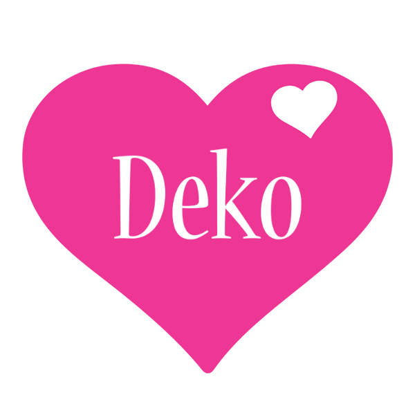 Deko love-heart logo