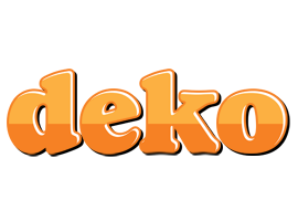 Deko orange logo