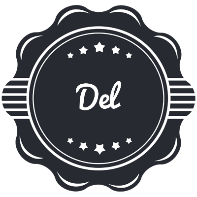 Del badge logo