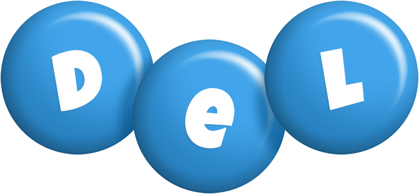 Del candy-blue logo