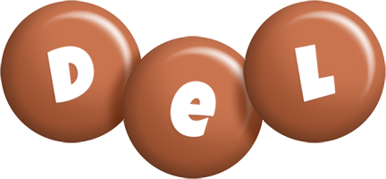 Del candy-brown logo