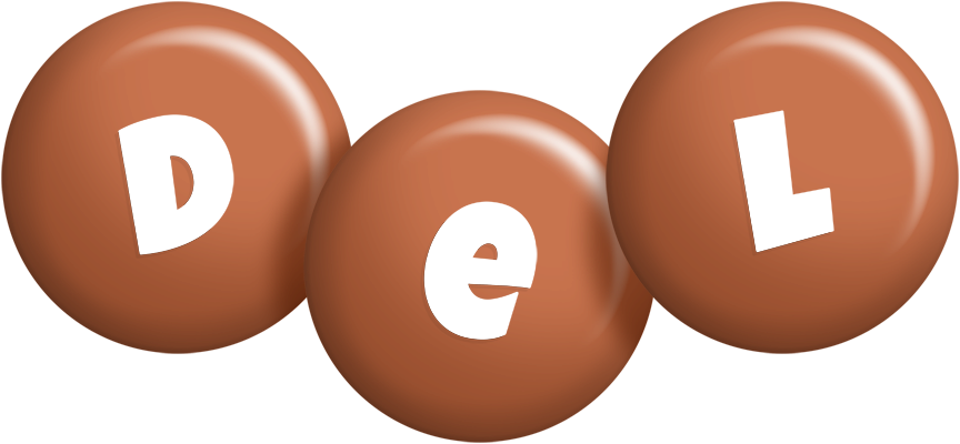 Del candy-brown logo