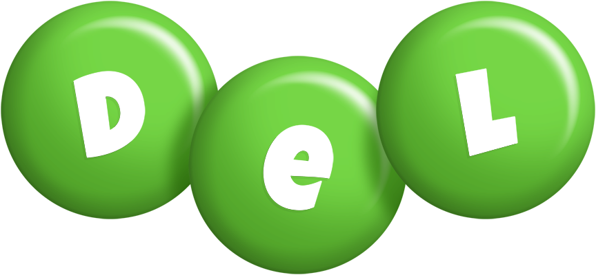 Del candy-green logo