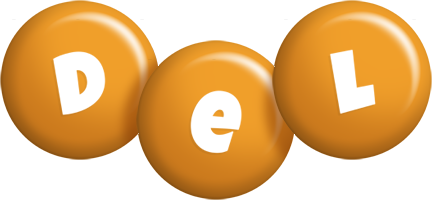Del candy-orange logo