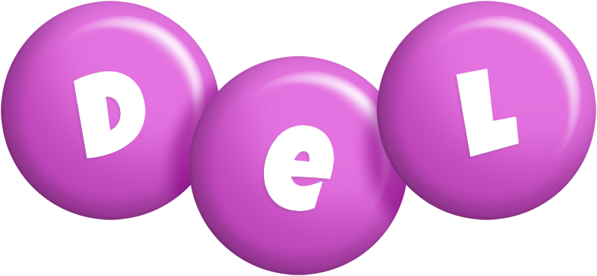 Del candy-purple logo