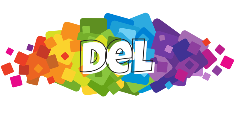 Del pixels logo