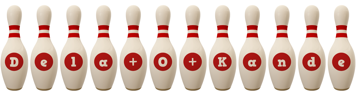 Dela O Kande bowling-pin logo