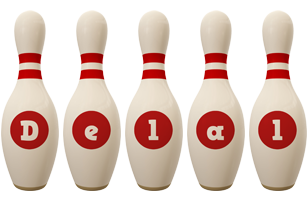 Delal bowling-pin logo